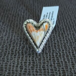 Shivam Copper Turquoise Heart🧡 Statement Ring💍